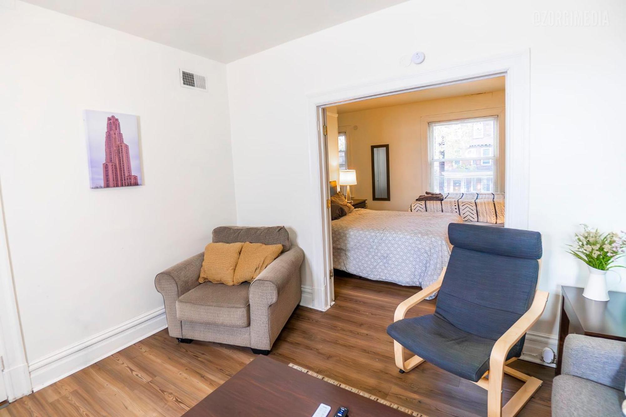 Stylish Apt - 2 Queen Bed - Easy Hospital Access Pittsburgh Exteriör bild